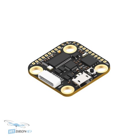 Foxeer F722 V4 Mini Pro FPV flight controller top-down view PCB components detail