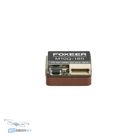 Rear of Foxeer M10Q 180 5883 Compass GPS module - connectors visible, price at HTDRONE