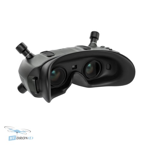Walksnail Avatar HD X FPV goggles - rear view showing ports and strap mount