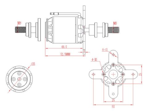 Motor Emax GT2826/05 860KV