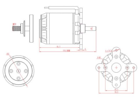 Motor Emax GT5345/09 170KV