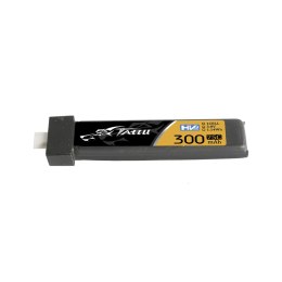 Battery Tattu Lipo 1S 3.8V 300mAh High Voltage 75C With BT 2.0 Plug (5pcs)