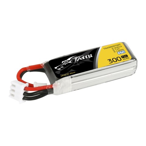 Battery Tattu Lipo 2S 7.6V 300mAh 75C With JST-PHR Plug
