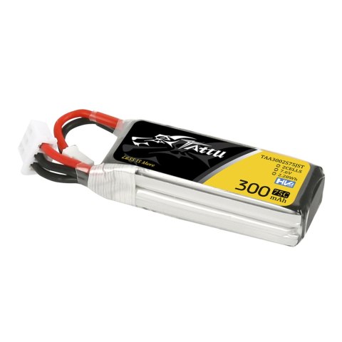 Battery Tattu Lipo 2S 7.6V 300mAh 75C With JST-PHR Plug