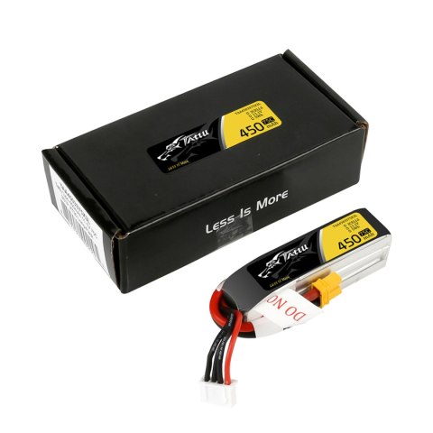 Battery Tattu Lipo 3S 11.1V 450mAh 75C XT30 Plug - Long Size For H Frame