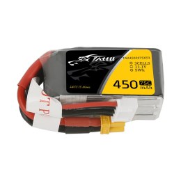 Battery Tattu Lipo 3S 11.1V 450mAh 75C With XT30 Plug