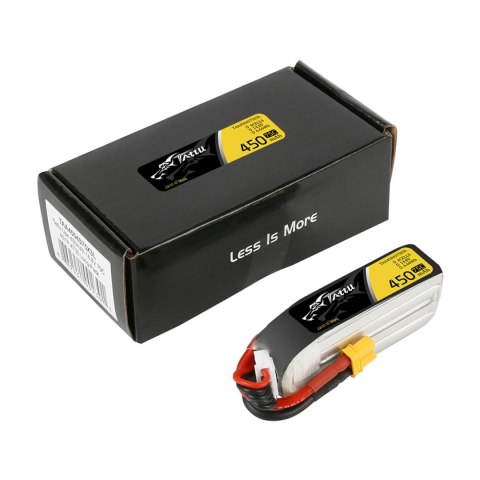 Battery Tattu Lipo 4S 14.8V 450mah 75C With XT30 Plug- Long Size For H Frame