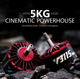 Silnik T-Motor VELOX 3115 1050KV pod kątem, idealny do budowy wydajnego drona FPV, kup teraz w HTDRONE.