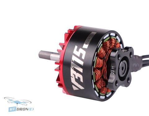 Top-down view of T-Motor VELOX 3115 400KV motor, construction details, high performance at HTDRONE