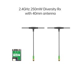 Receiver iFlight True Diversity ELRS 2.4G RX + 2 x 40mm Mini Antenna