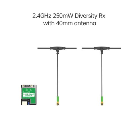 Receiver iFlight True Diversity ELRS 2.4G RX + 2 x 40mm Mini Antenna