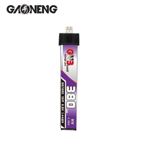 Battery GNB GAONENG LiHV 1S 3.8V 380mAh 60C PH2.0 Plastic Head