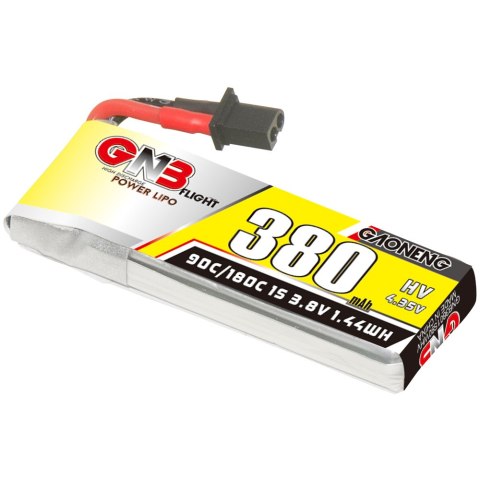 Battery GNB GAONENG LiHV 1S 3.8V 380mAh 90C A30 Cabled