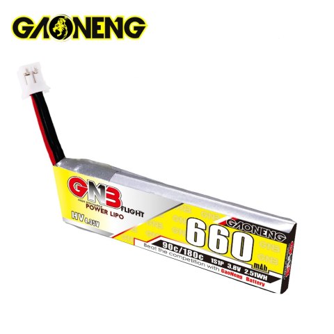 Battery GNB GAONENG LiHV 1S 3.8V 660mAh 90C PH2.0 Cabled