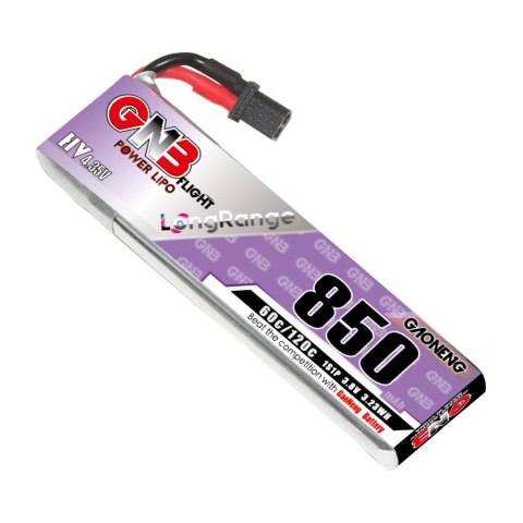 Battery GNB GAONENG LiHV 1S 3.8V 850mAh 60C A30 Cabled