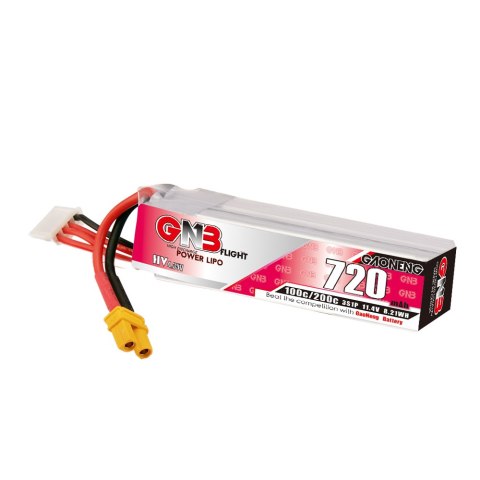 Battery GNB GAONENG LiHV 3S 11.4V 720mAh 100C XT30