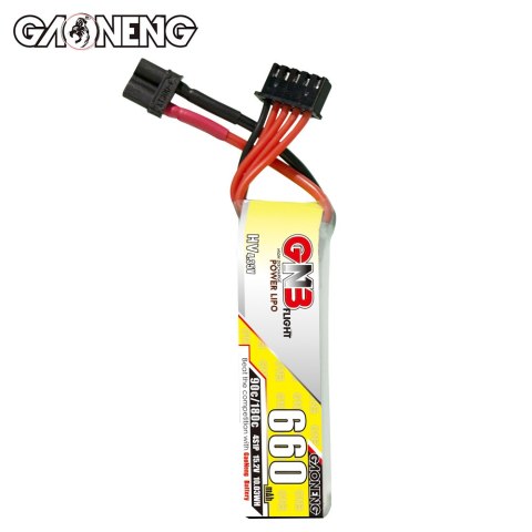 Battery GNB GAONENG LiPo 4S 15.2V 660mAh 90C XT30 Long
