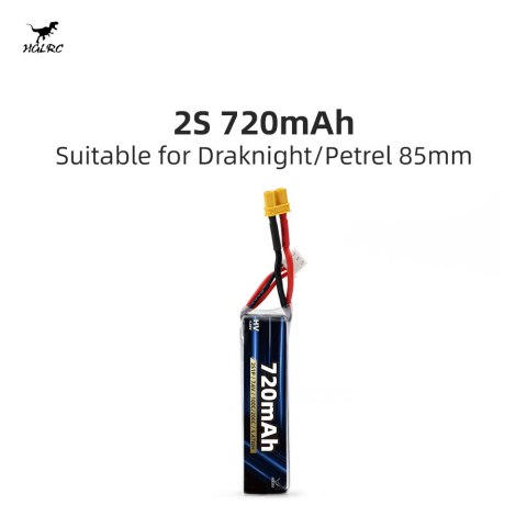 Battery HGLRC LiPo 2S 7.6V 720mAh 100C