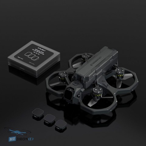 Porównanie rozmiaru filtrów IFlight ND16 ND32 do DJI O3 Air Unit Lite