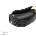 Top view SKYZONE SKY04O PRO Analog Black FPV goggles detailed perspective