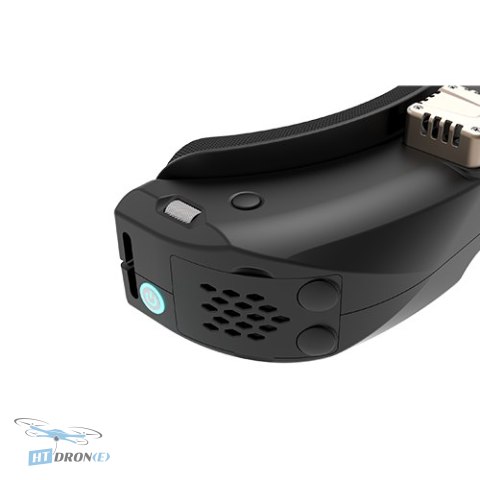 Top view SKYZONE SKY04O PRO Analog Black FPV goggles detailed perspective