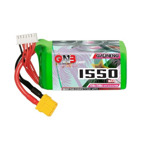 Battery GNB GAONENG LiPo 6S 22.2V 1550mAh 120C XT60