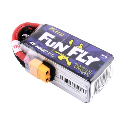 Battery Tattu Funfly Series LiPo 4S 1300mAh 14.8V 100C XT60