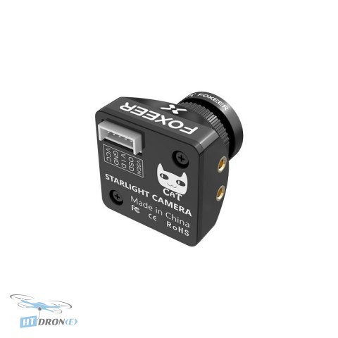 Foxeer Mini Night Cat 3 FPV camera rear view showing connectors and ports HTDRONE