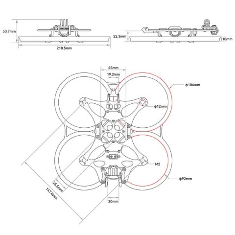 Frame BETAFPV Pavo35 Brushless Whoop