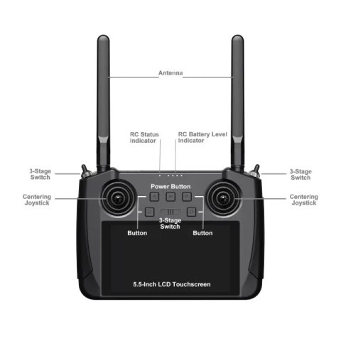 HD system Remote Controller SIYI MK15 Handheld Ground Station Standard Combo