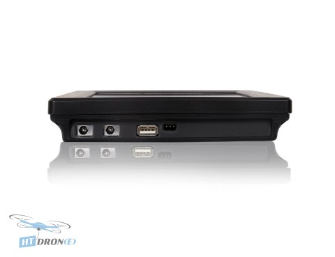Detailed view of the power connector on Hawkeye Captain X 4.9-6.0G FPV monitor