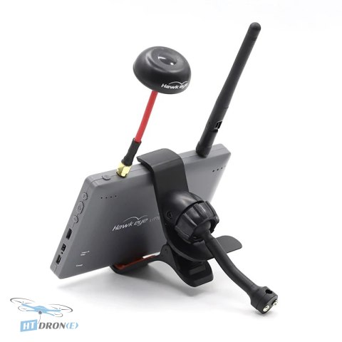 Top view of Hawkeye Little Pilot 4 FPV monitor - casing details, best choice HTDRONE