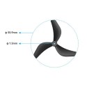 Propellers Gemfan 2218 3-Blade Propellers (1.5mm Shaft) black 4pcs