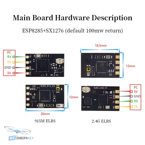 Pilotix Receiver Pilotix ELRS 868/915MHz PNP opakowanie sklep HTDRONE cena