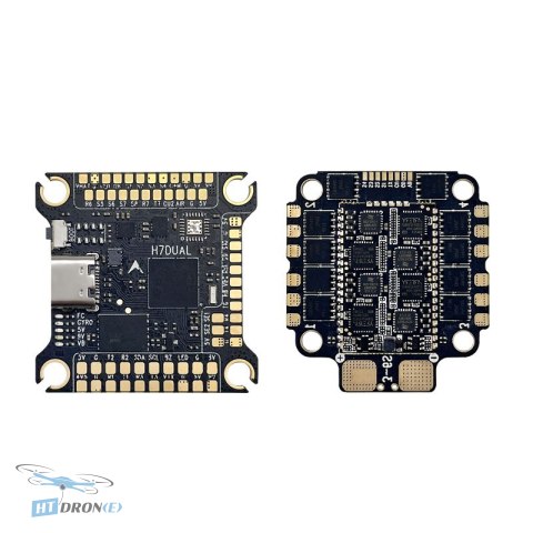 Pilotix Stack Pilotix H743 BMI270 Bettle 3060 V1 AM32 60A задній вид роз'єми купити онлайн