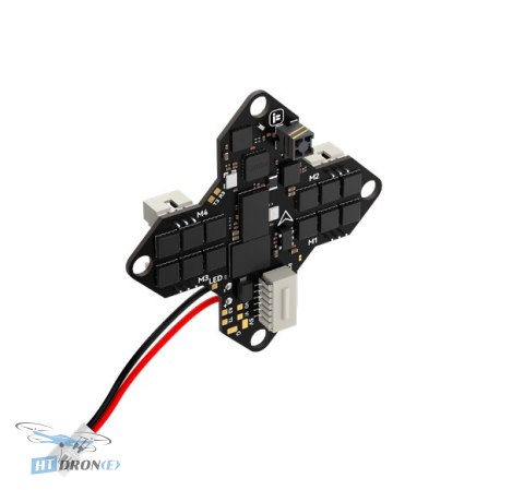 Top-down view of IFlight Borg G4 1S AIO FC PCB, components