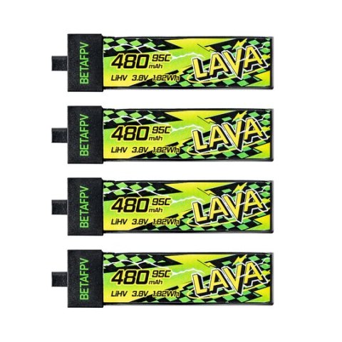 Battery BETAFPV LAVA II LiHv 1S 480mAh 95C (4PCS)