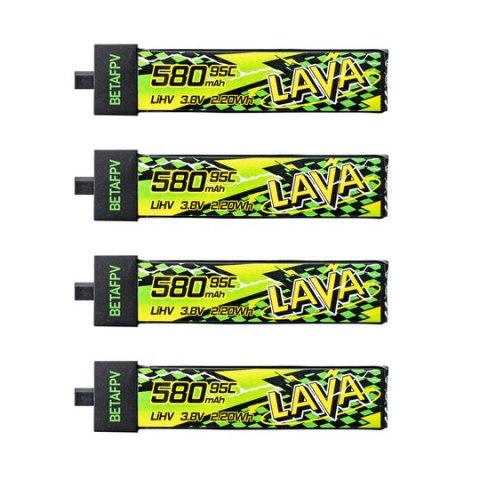 Battery BETAFPV LAVA II LiHv 1S 580mAh 95C (4PCS)