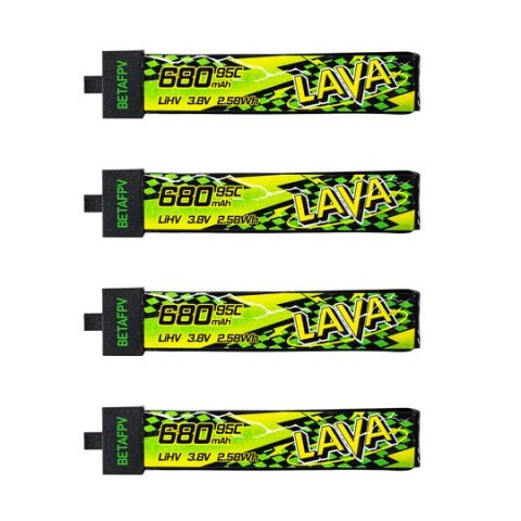 Battery BETAFPV LAVA II LiHv 1S 680mAh 95C (4PCS)