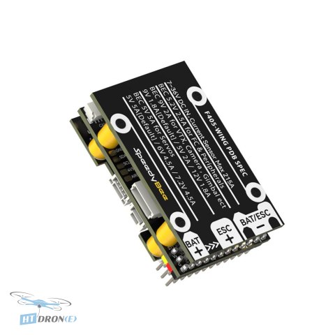 SpeedyBee F405 WING APP Fixed Wing flight controller rear view ports connectors buy now