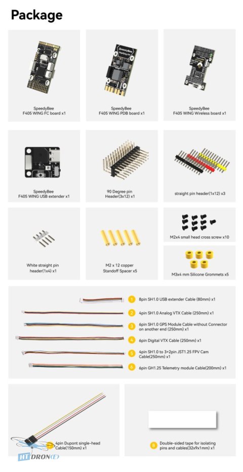 SpeedyBee F405 WING APP Fixed Wing flight controller accessories packaging shop best choice