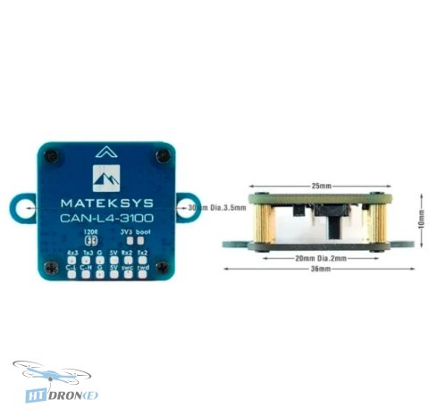 MATEKSYS CAN-L4-3100 packaging accessories GPS FPV price