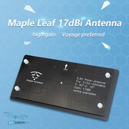Maple Wireless 17dB RP-AAT FPV goggles antenna - side view