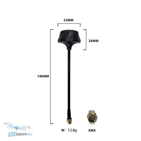 Opakowanie anteny Maple Wireless 4.85-6.3G 2dBi LHCP SMA-MALE akcesoria do gogli FPV