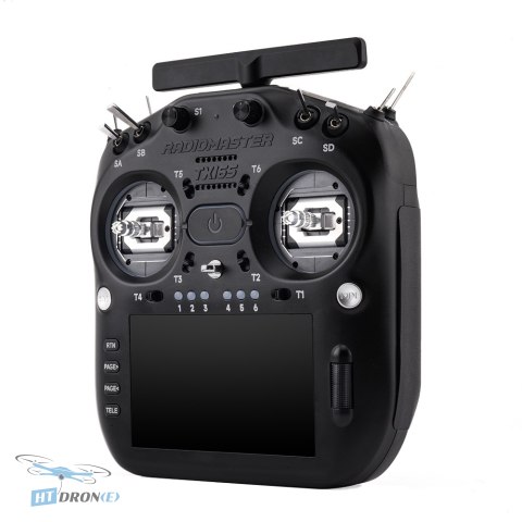 RadioMaster TX16S MK3 Charcoal RC transmitter – 3/4 front view, HTDRONE offer