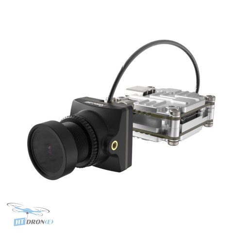Tylny widok kamery RunCam Night Eagle HD z modułem Link Air Unit, złącza w HTDRONE