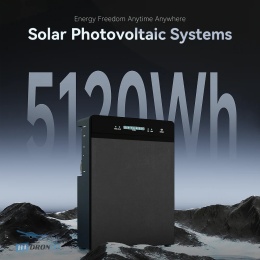System fotowoltaiczny 5,12 kWh – magazyn energii współpracuje z instalacjami solarnymi, zapewniając niezależność energetyczną.