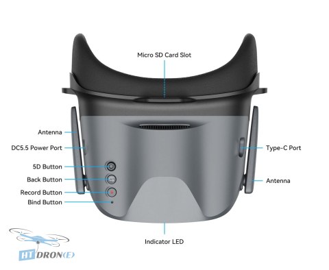 BETAFPV VR04 HD FPV goggles packaging showing the kit contents buy best product