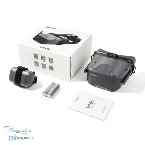 BETAFPV VR04 HD goggles in box with accessories ready for shipping from HTDRONE shop