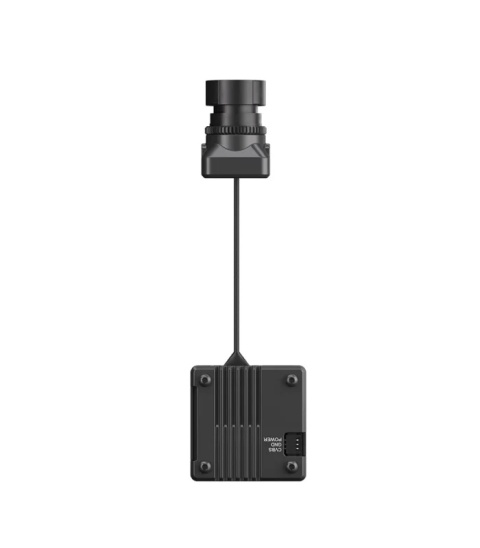 Widok boczny kamery pokazujący kompaktową konstrukcję i standardowy format montażowy 20×20 mm.